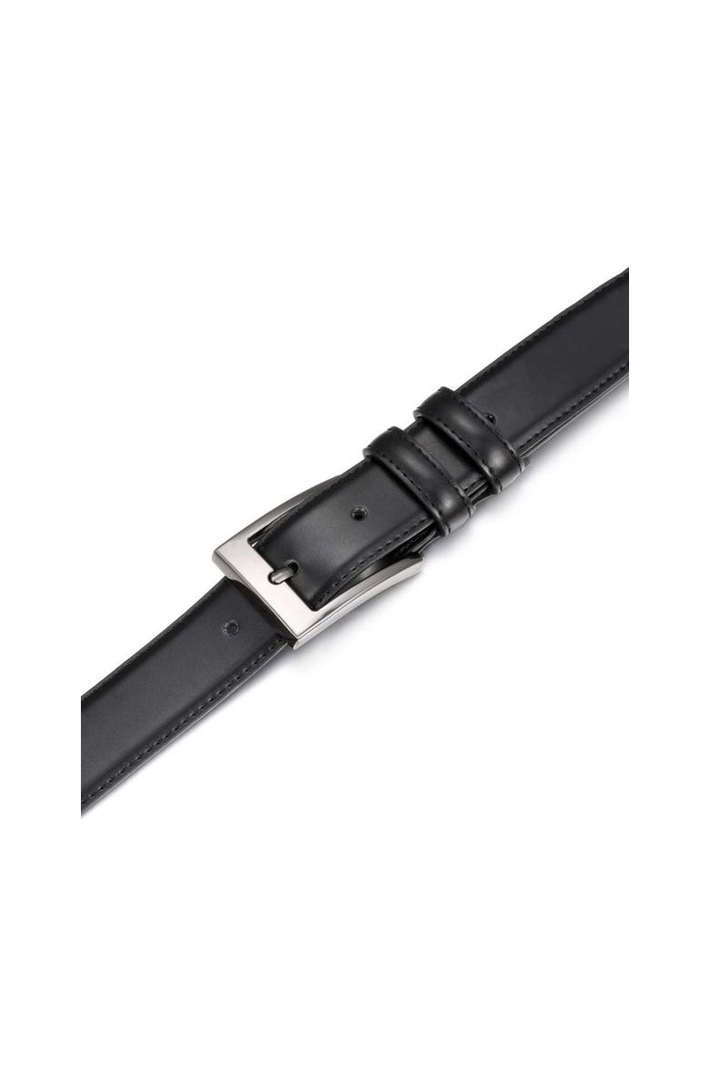 Mio Marino Dual Loop Leather Dress Belt, Alternate, color, Black