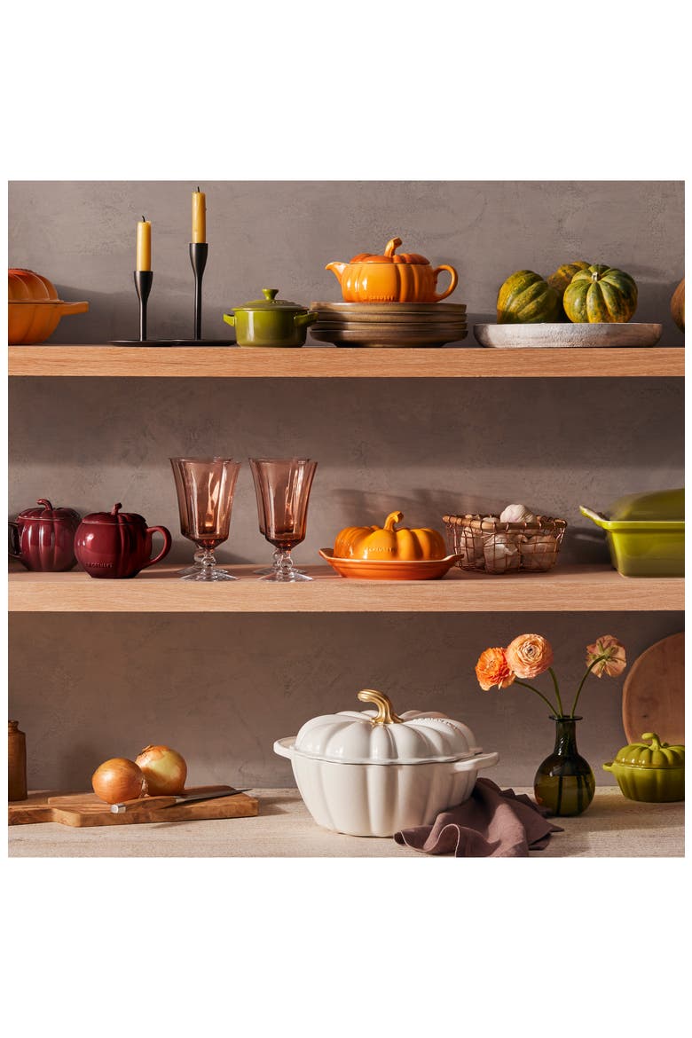 Pumpkin Butter Dish, Alternate, color, PERSIMMON