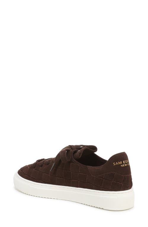 Sam Edelman Poppy Woven Sneaker In Brown