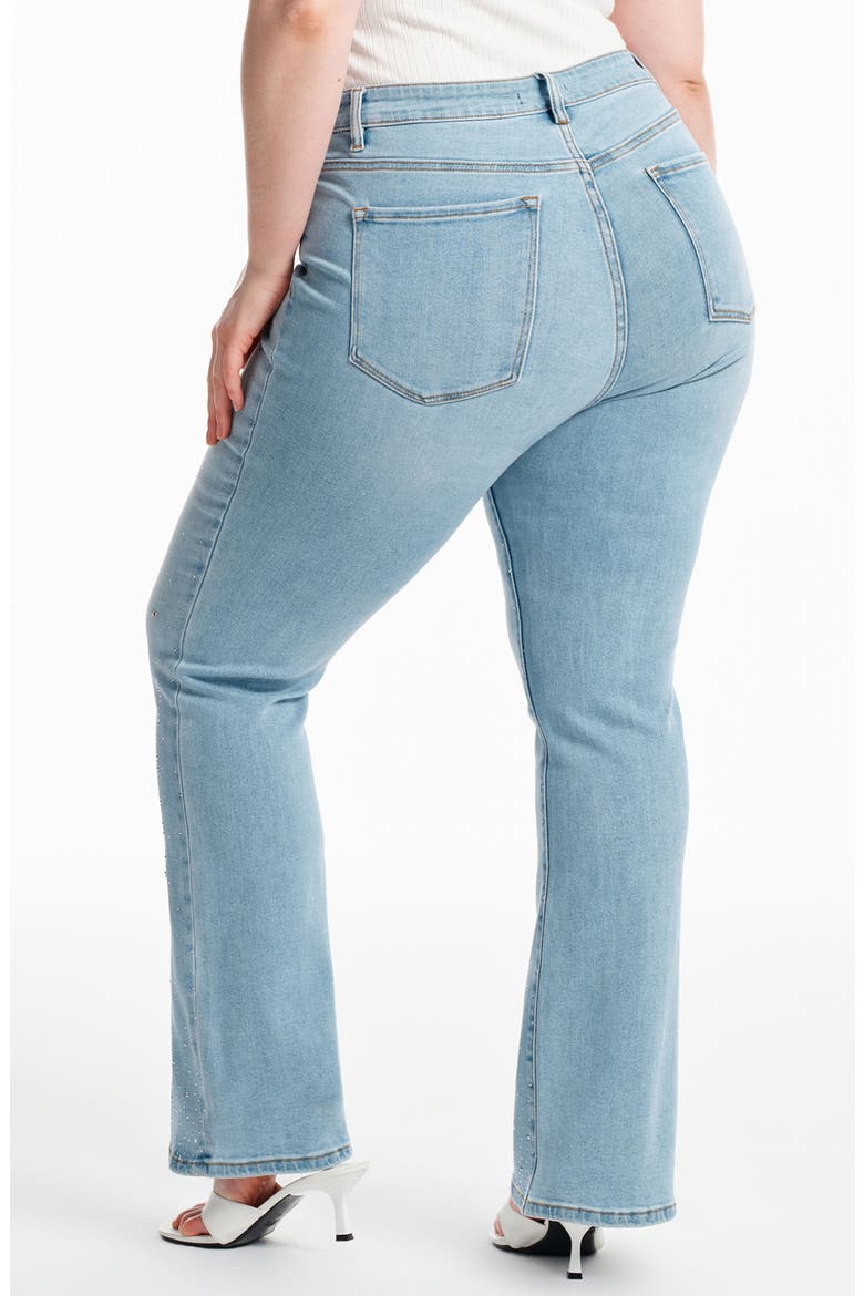 High Waist Bootcut Jeans, Alternate, color, LIGHT BLUE