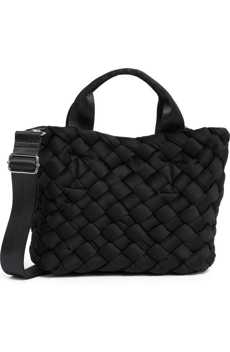 BCBG Small Woven Neoprene Tote, Main, color,