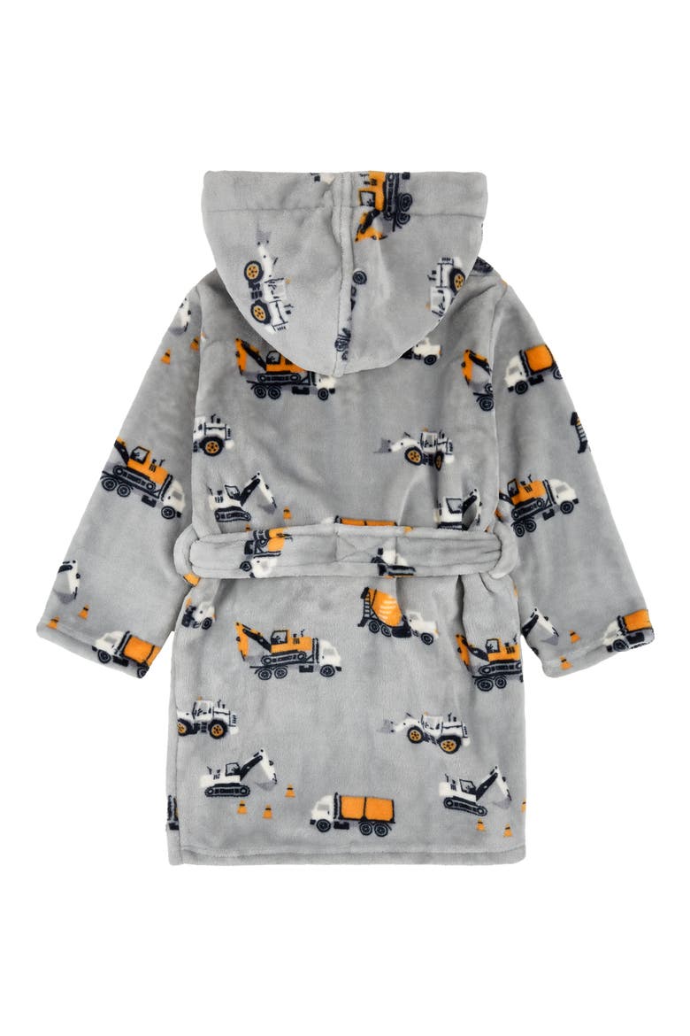 Kids' Hooded Robe, Alternate, color, MEDIUM GREY