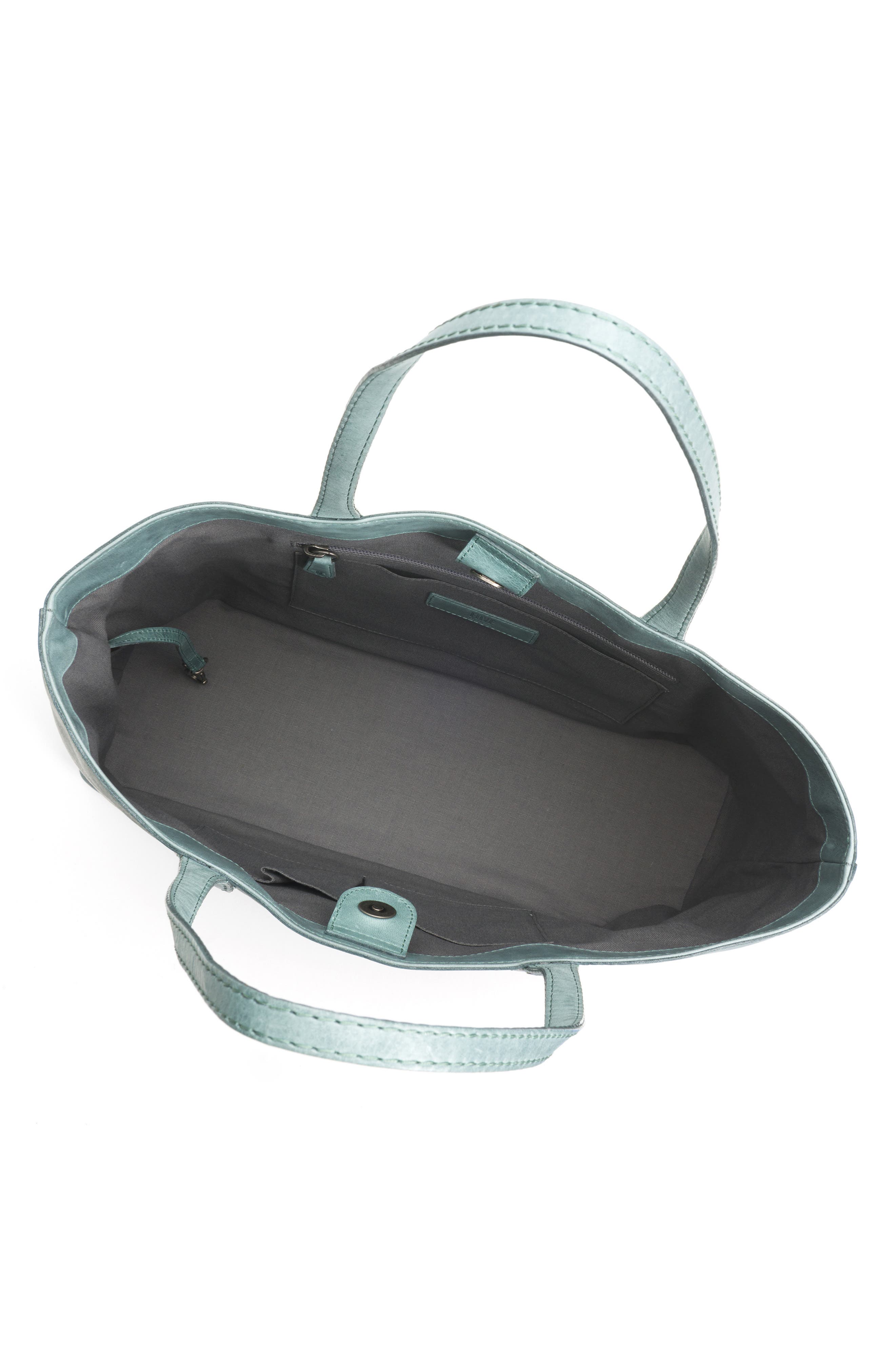 Melissa Leather Shopper, Alternate, color, SKY
