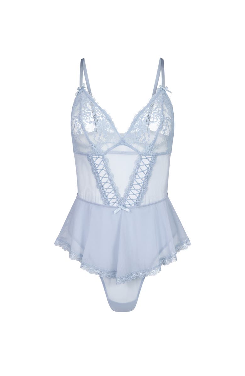 Adore Me Eleanor Bodysuit Lingerie, Alternate, color, Medium Blue