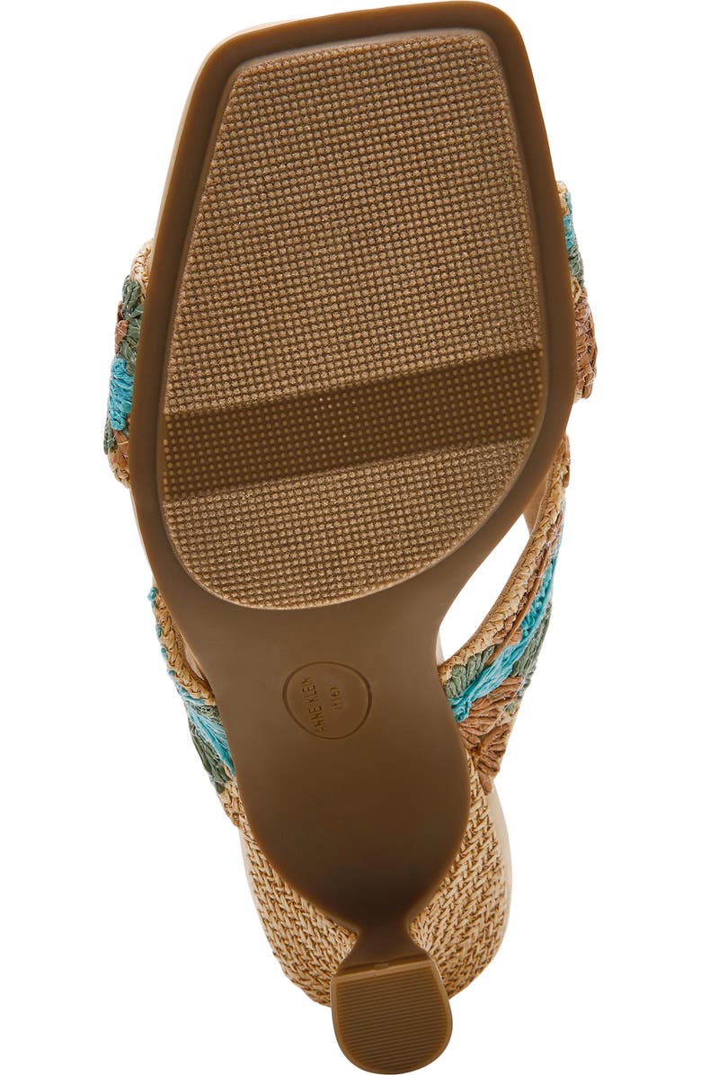 Anne Klein Jezebel Sandal, Alternate, color, Raffia Multicolor