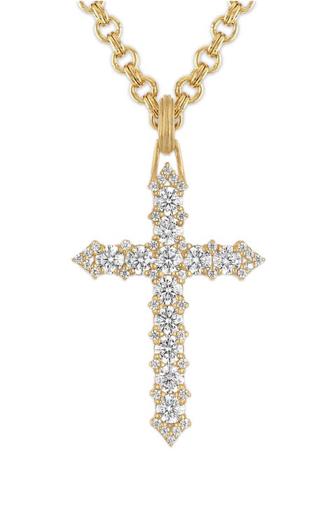 Diamond Cross Pendant Necklace
