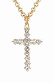Esquire Diamond Cross Pendant Necklace