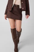 GUESS New Grace Faux Suede Miniskirt
