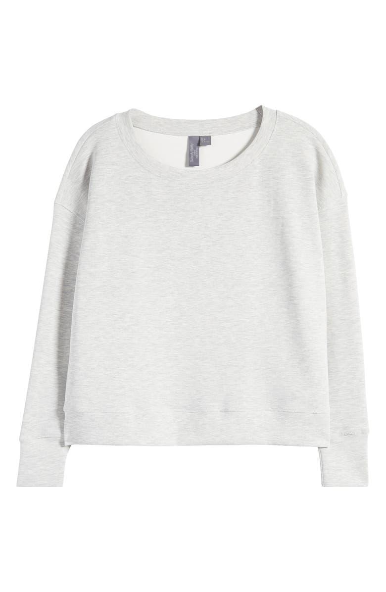 Sweaty Betty Sand Wash CloudWeight Sweatshirt, Alternate, color, Ice Grey M