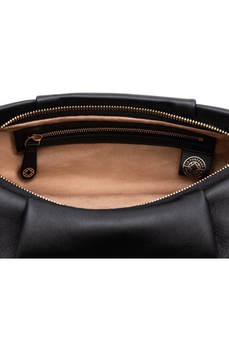 LA PORTEGNA Claudia Adjustable Strap Shoulder Crossbody, Alternate, color, Black