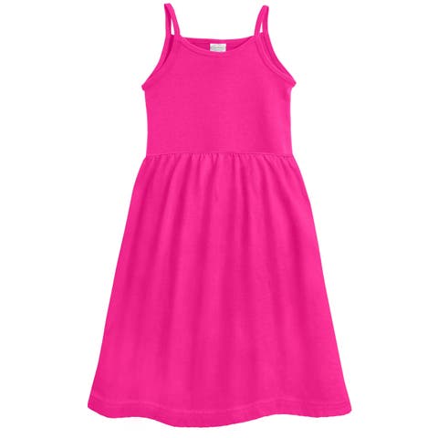 Girls Soft Organic 100% Cotton Empire Camisole Sundress (Toddler, Little Kid, Big Kid)
