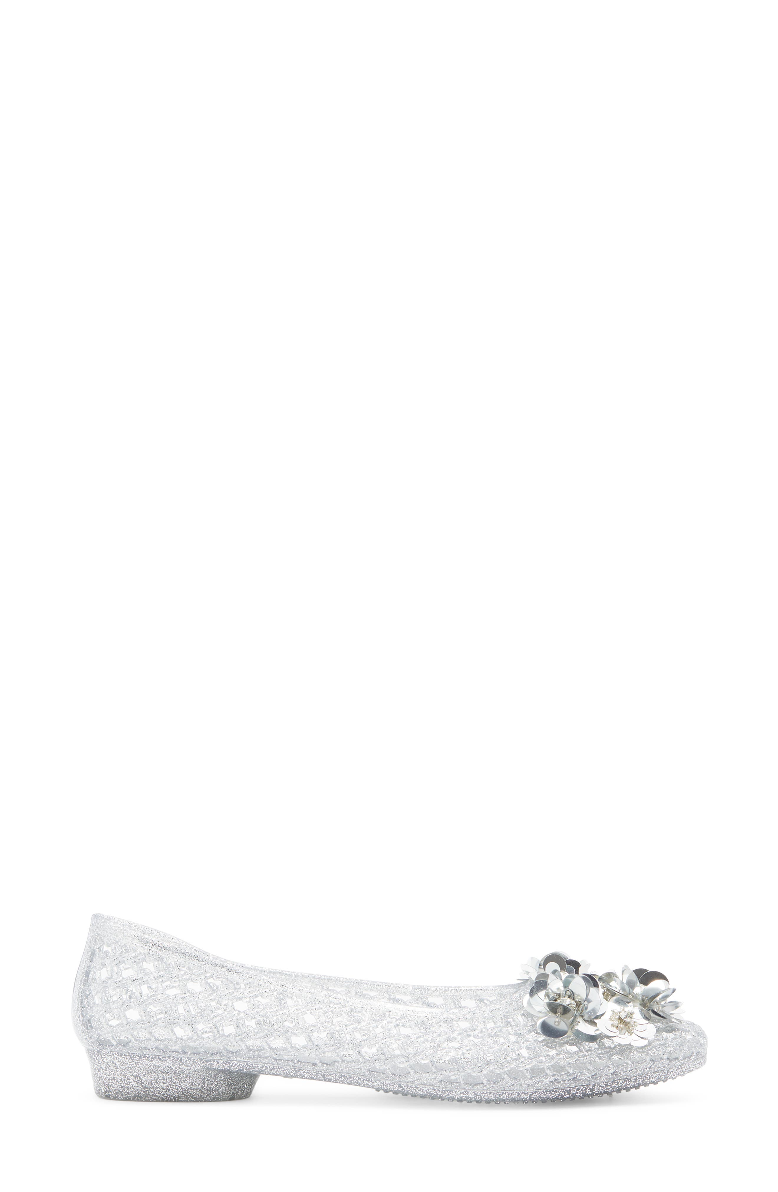 Whimzy Jelly Flat, Alternate, color, SILVER GLITTER SILVER