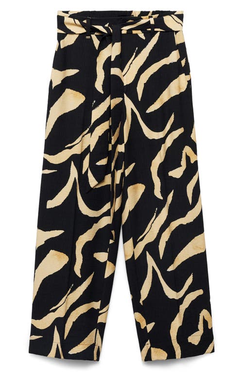Shop Mango Printed Straight Leg Pants