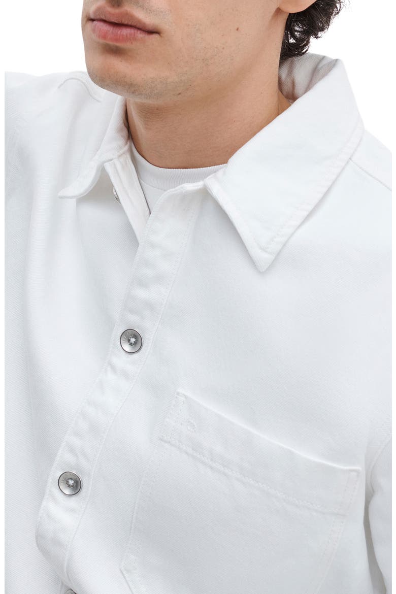 Astor Cotton Overshirt, Alternate, color, WHITE RINSE