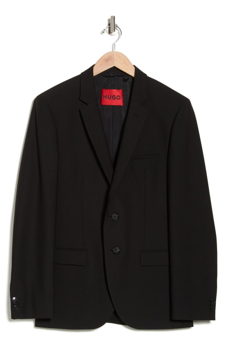 HUGO Arti Wool Blend Sport, Alternate, color, Black