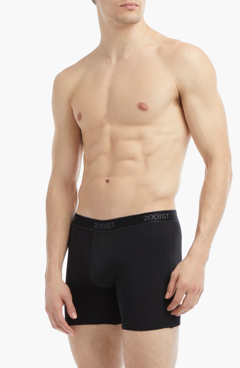 2(x)ist 3-Pack Cotton Boxer Briefs, Main, color, Black
