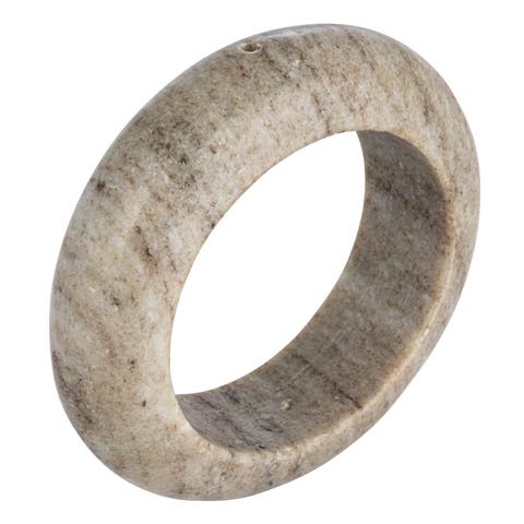 Decorative Marble Circle Incense Holder, Beige