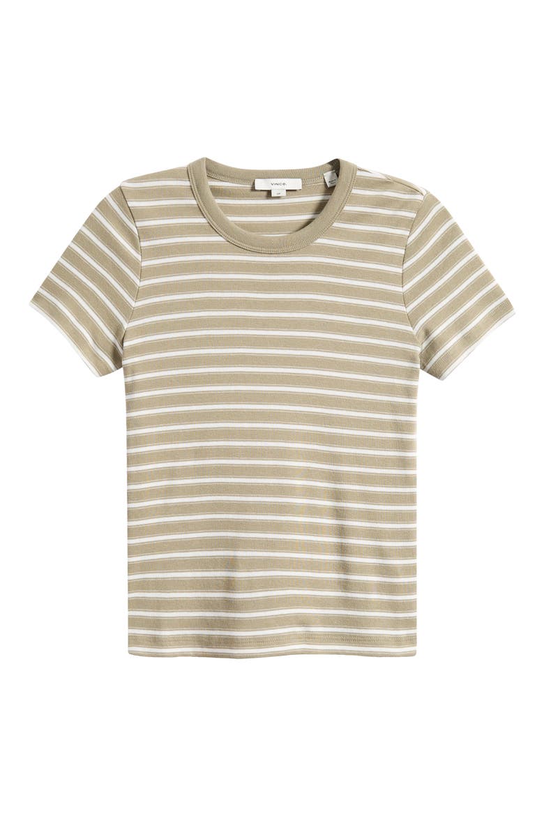 Shrunken 90s Stripe Tee, Alternate, color, SALTED MOSS COMBO