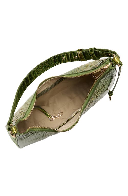 Brahmin Tabitha Croc Embossed Leather Shoulder Bag