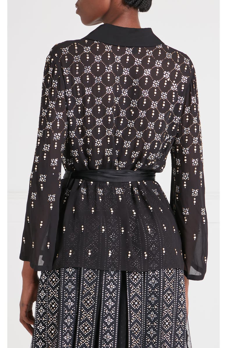 Temperley London Gallantry Shirt, Alternate, color, Black