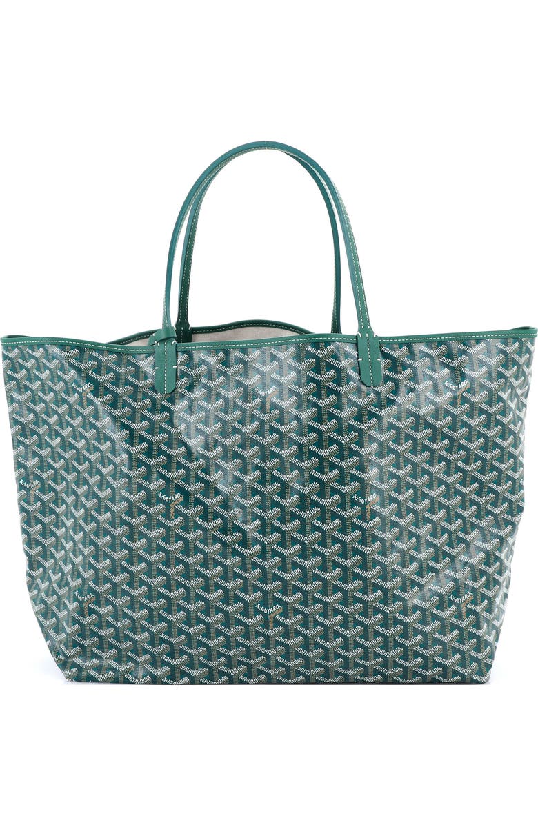 Pre-Owned Goyard Saint Louis Tote Coated Canvas GM, Main, color, Green