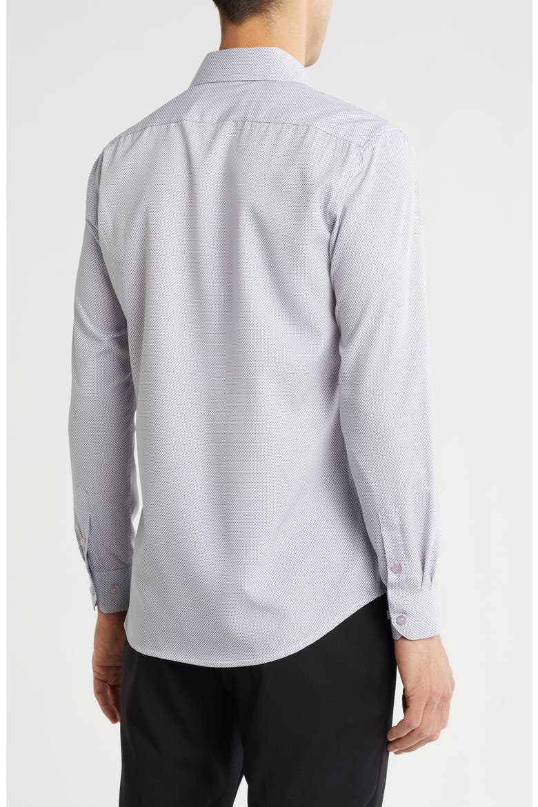 Slim Fit Performance Stretch Button-Down Shirt, Alternate, color, WHITE