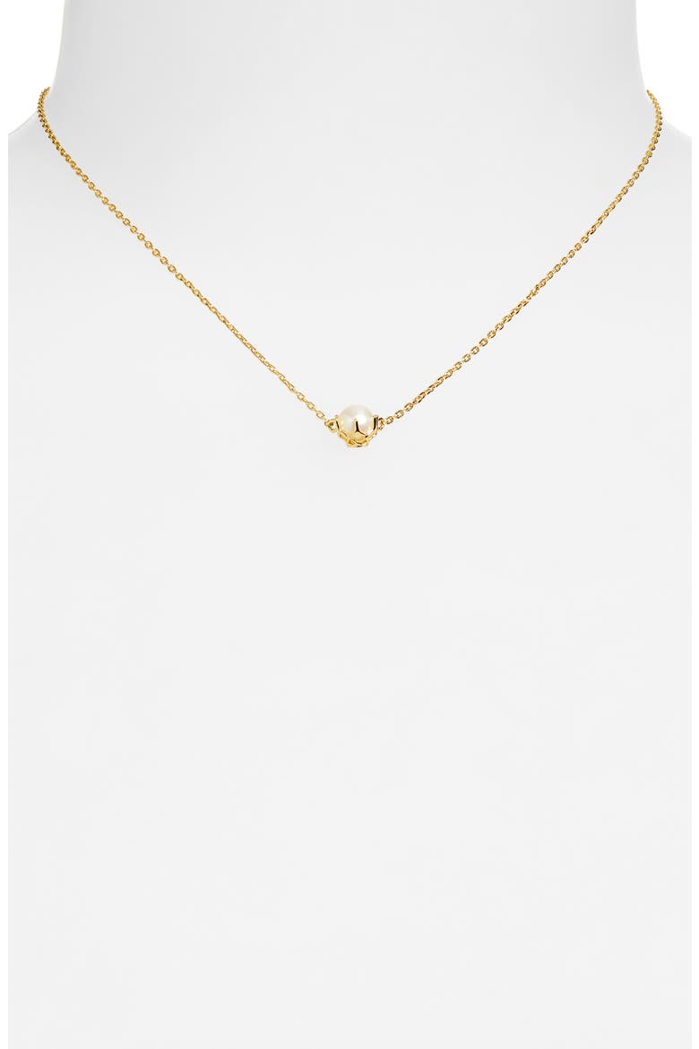 Ashton Cultured Freshwater Pearl Pendant Necklace, Alternate, color, GOLD WHITE PEARL