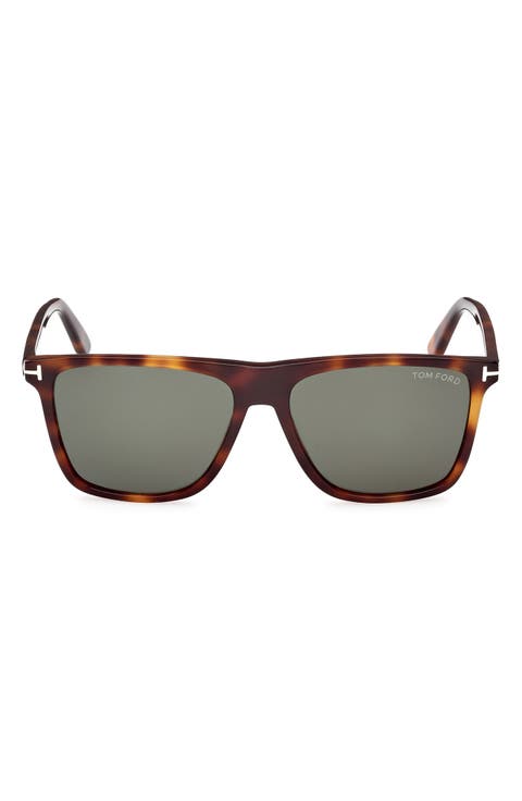 Fletcher 57mm Polarized Square Sunglasses