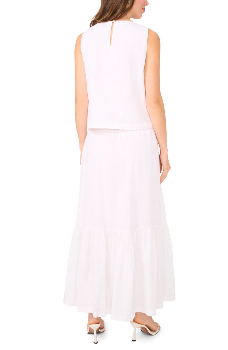 Halogen<sup>®</sup> Beaded Embroidered Maxi Skirt, Alternate, color, Bright White