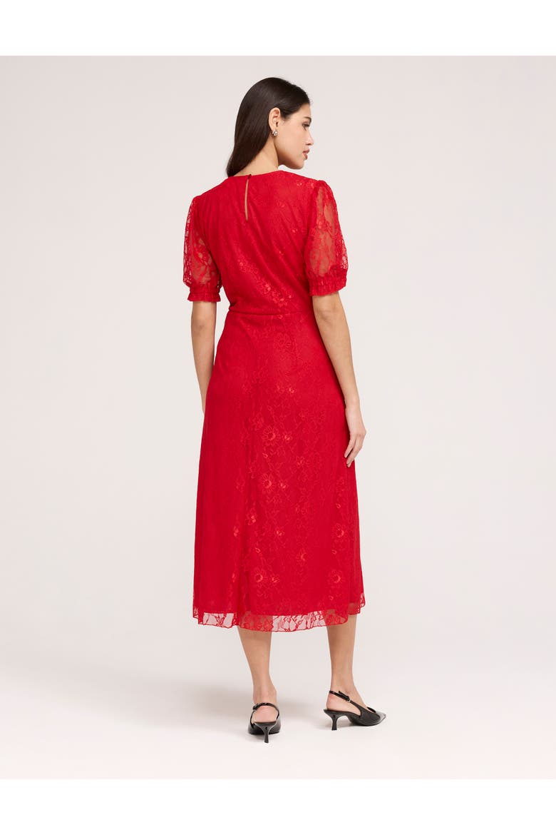 Mela Midi Dress, Alternate, color, Red