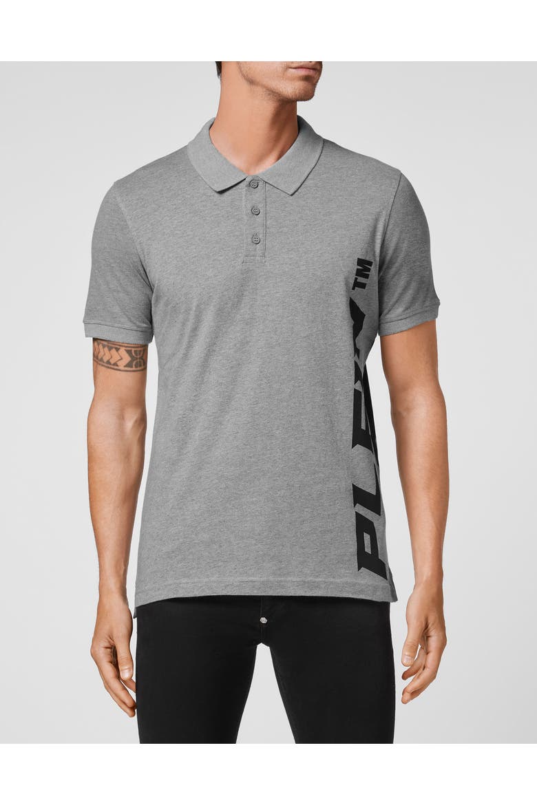 Polo Shirt Men, Main, color, grey