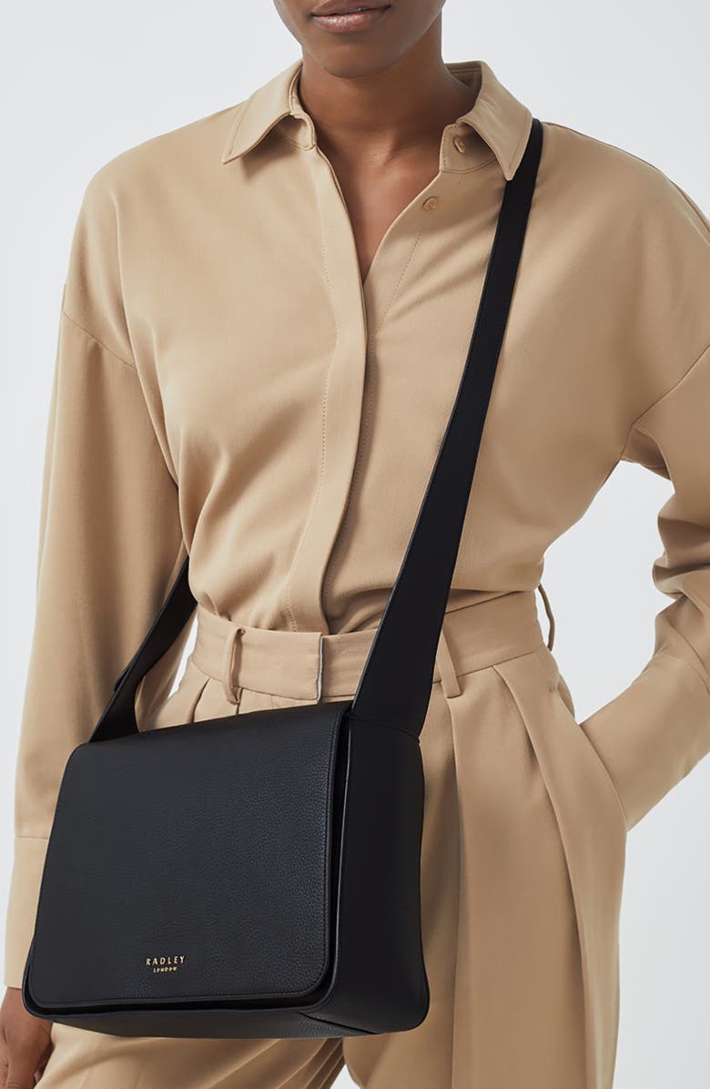 Radley Westwell Lane Flap Crossbody Bag, Alternate, color, Black