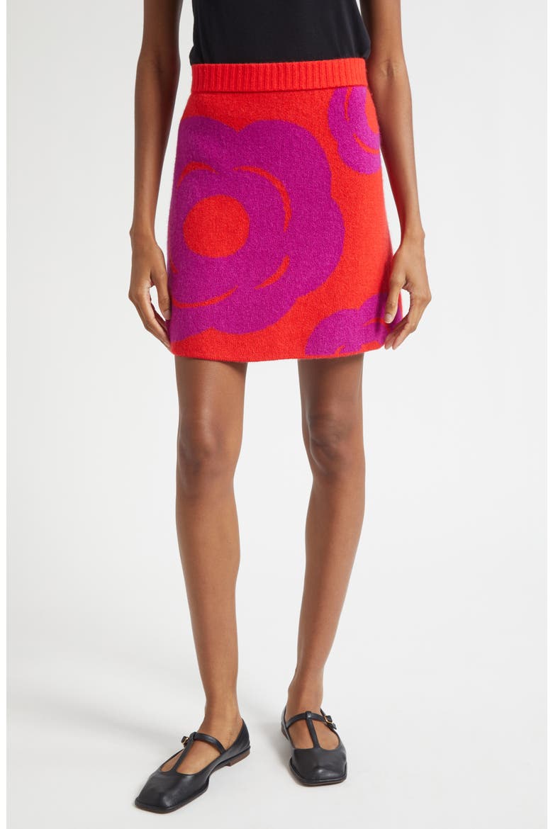 Lovea Tumma Sweater Knit Skirt, Main, color, RED/PURPLE