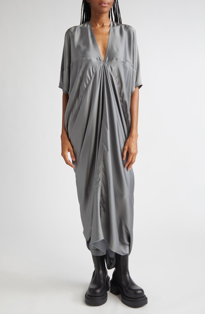 Rick Owens Kite Charmeuse Gown, Main, color, Washed Indigo