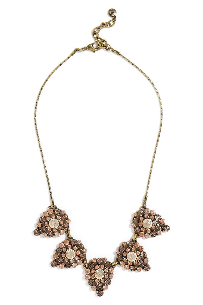 'Frost' Crystal Teardrop Necklace, Main, color, LIGHT PINK