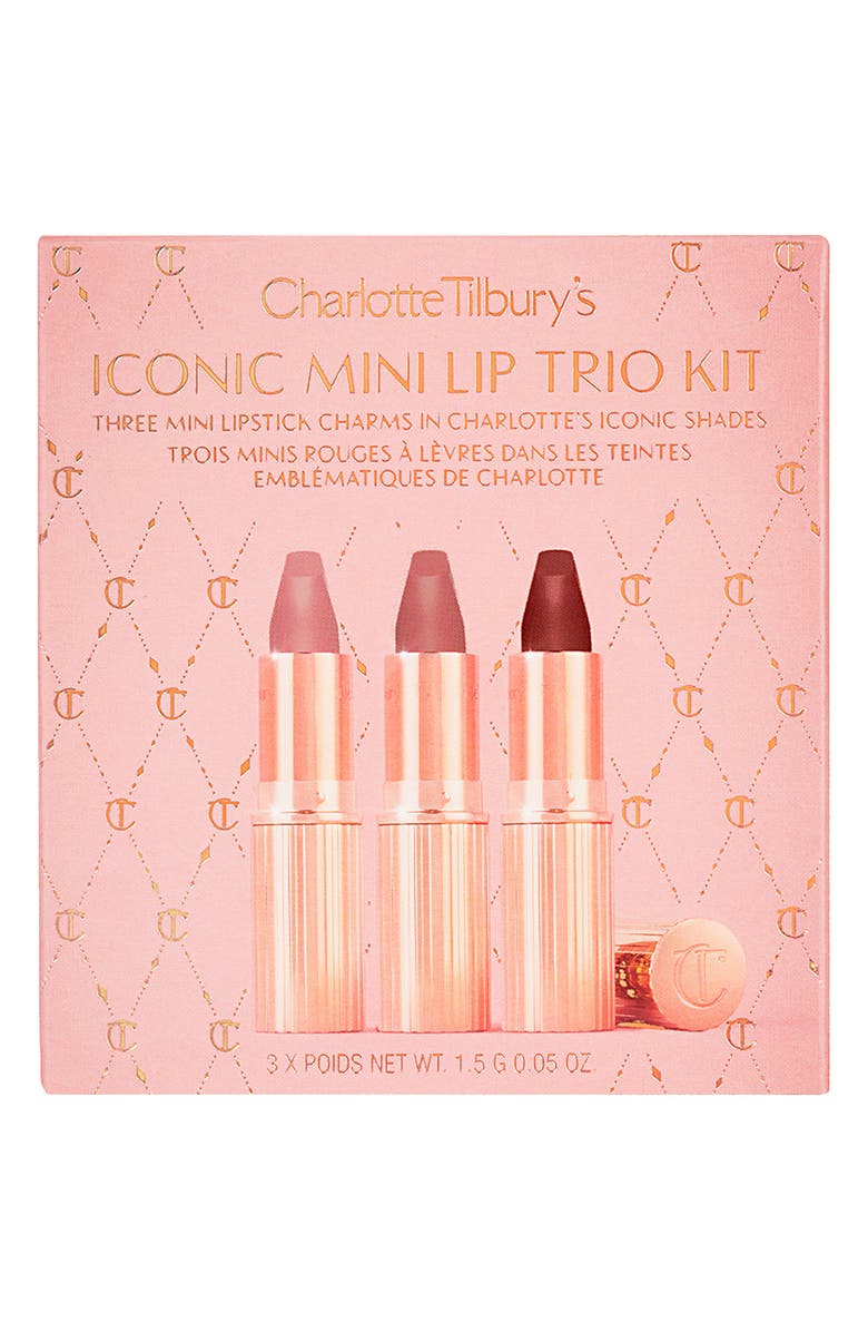 Charlotte Tilbury Iconic Mini Lip Trio Set USD $51 Value, Alternate, color,