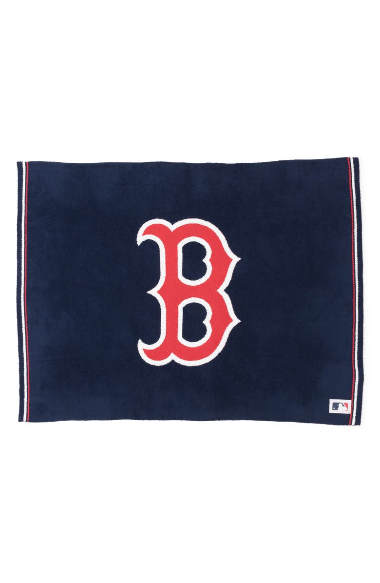 Barefoot Dreams<sup>®</sup> CozyChic<sup>®</sup> Boston Red Sox Throw Blanket, Main, color, Red Sox Multi