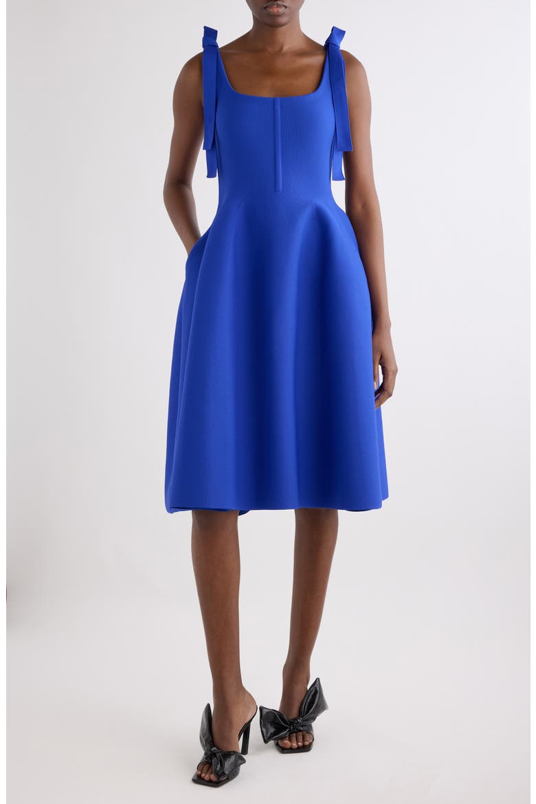 Bow Detail Sleeveless Sweater Dress, Main, color, ROYAL BLUE