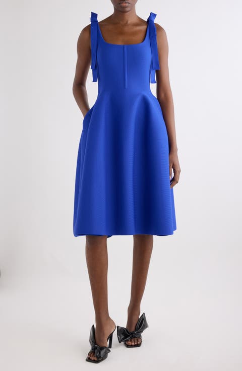Bow Detail Sleeveless Sweater Dress