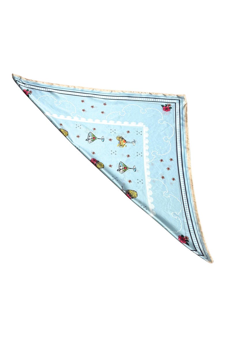 Cocktail Satin Scarf, Alternate, color, LIGHT BLUE
