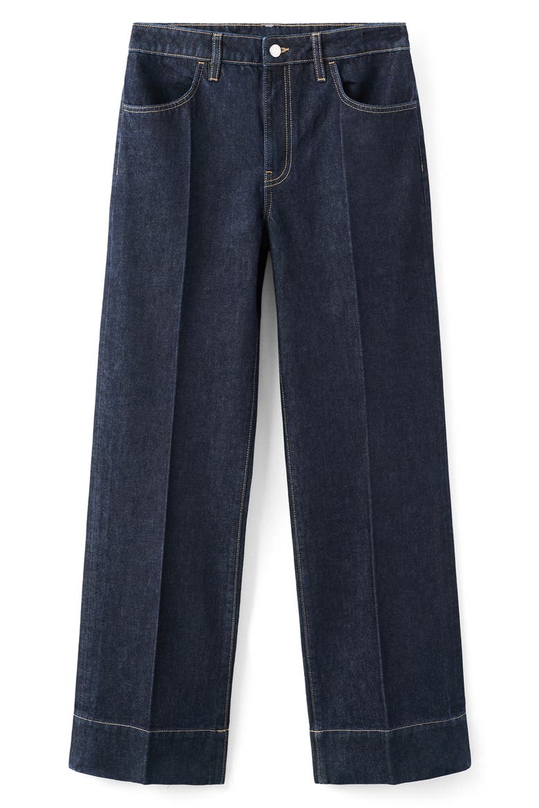 Straight Leg Jeans, Alternate, color, DARK BLUE