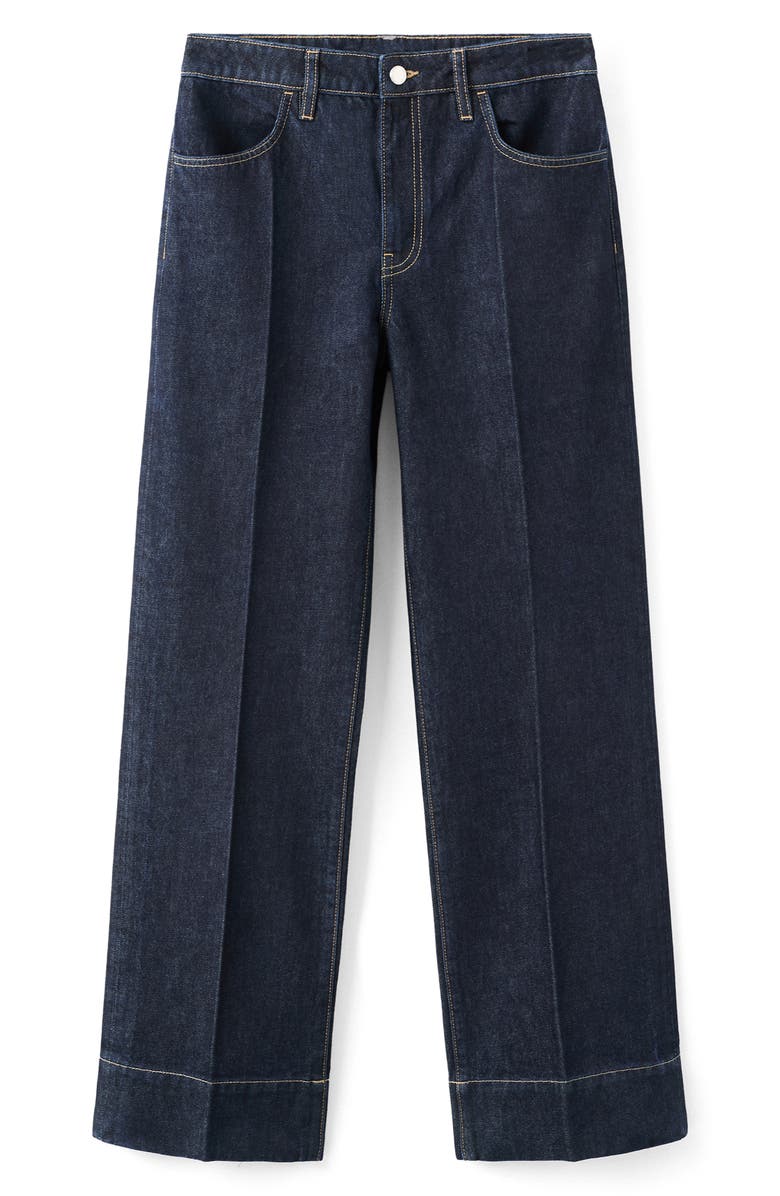 MANGO Straight Leg Jeans, Alternate, color, Dark Blue