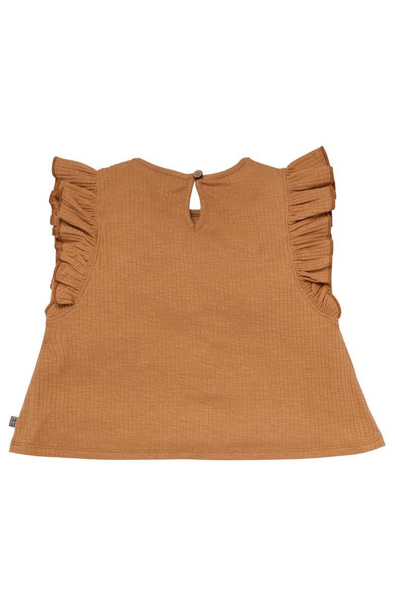 Modern Moments<sup>™</sup> by Gerber Flutter Sleeve Top and Shorts Set, Alternate, color, Beige Flowers