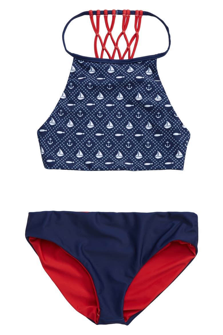 Trish Reversible Two-Piece Swimsuit, Main, color, NAVY