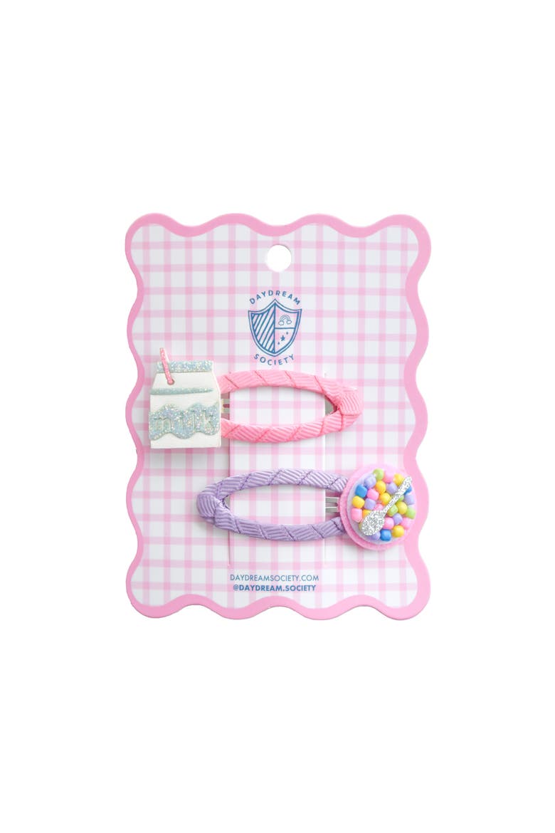 Milk and Cereal Hair Clip Set, Main, color, Assorted Pre-Pack