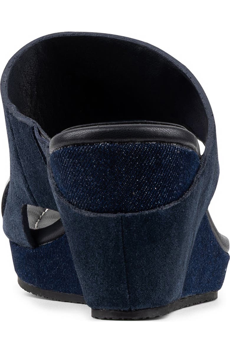 Donald Pliner Gyer Wedge Sandal, Alternate, color, Navy