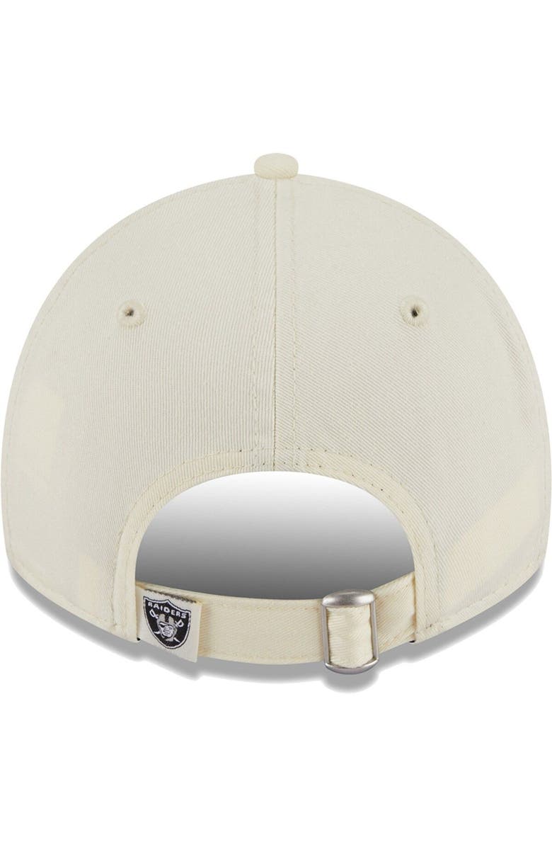 New Era Women's New Era Cream Las Vegas Raiders Core Classic 2.0 Adjustable Hat, Alternate, color,