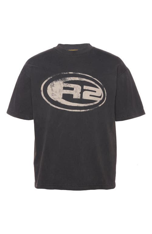 Shop Round Two R2 Emblem Graphic T-shirt In Vintage Black