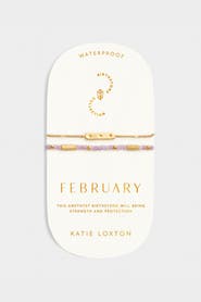 Katie Loxton Birthstone Bracelet 'February' in Amethyst