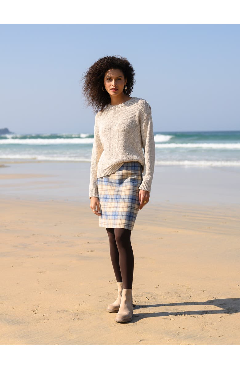 Celtic & Co. Slub Knit Button Detail Sweater, Alternate, color, Oatmeal